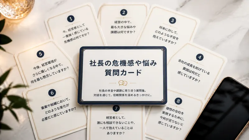 9. 社長の危機感や悩み 質問カード